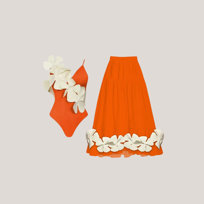 3D Flower in orange
