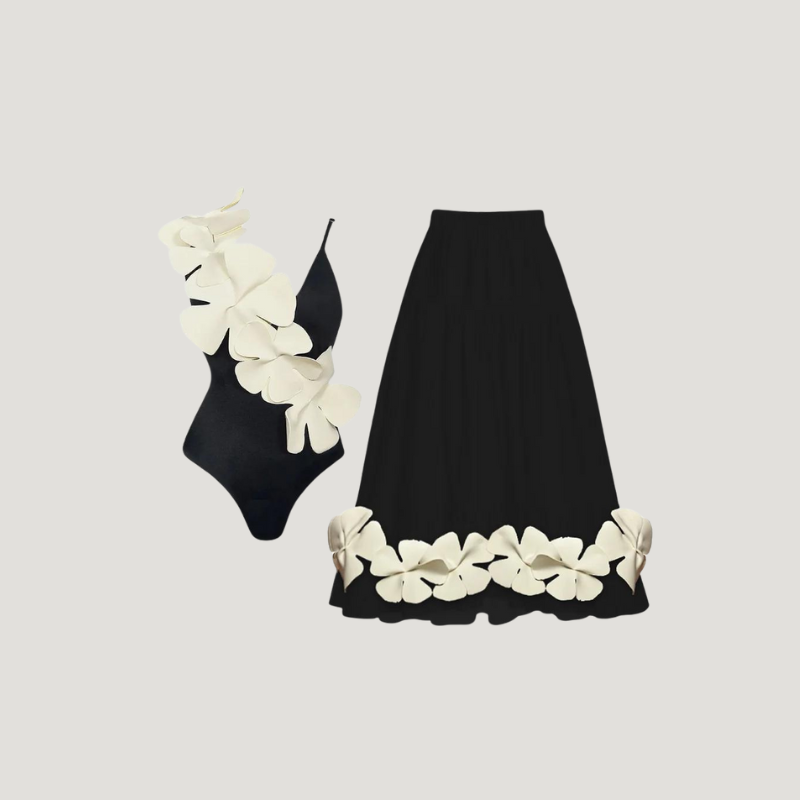 3D Flower in Black
