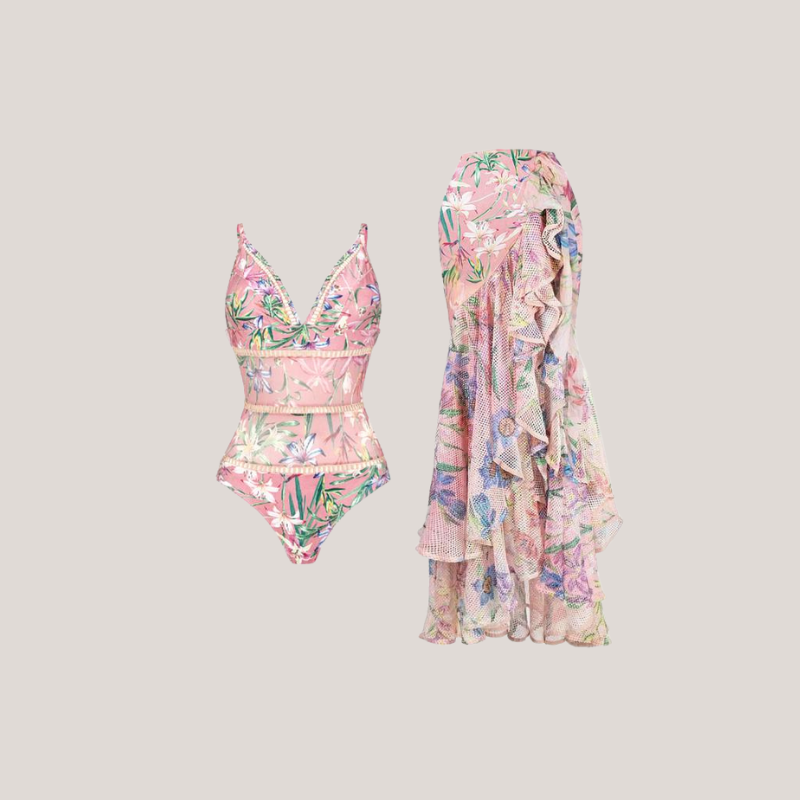 Tropical Blossom One-Piece Swimsuit