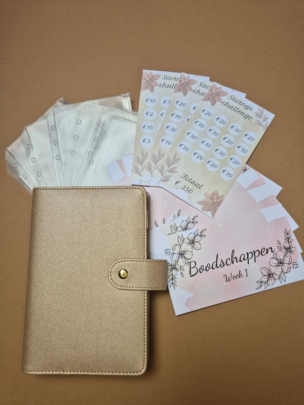 Starterset goud met binder A6