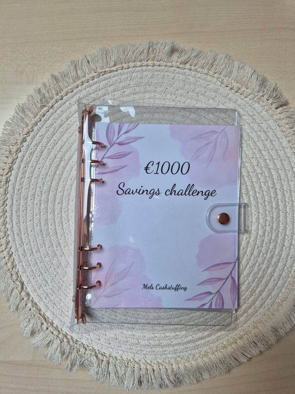 Challenge binder €1000 Roze