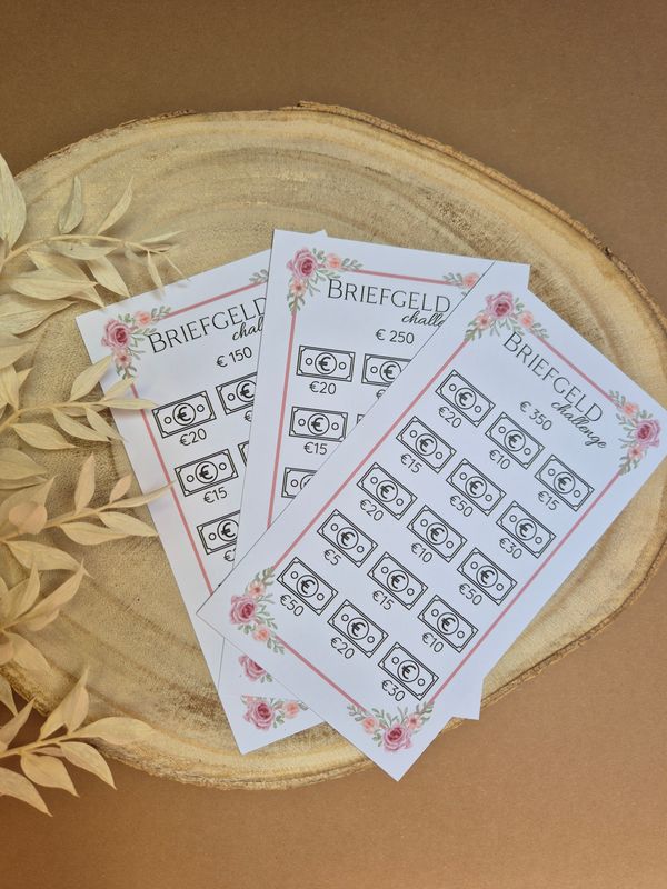 Savings challenge Roos bundel (€150, €250 en €350)