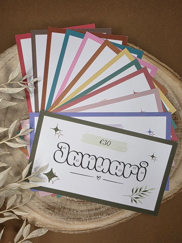 12 maanden challenge set letters