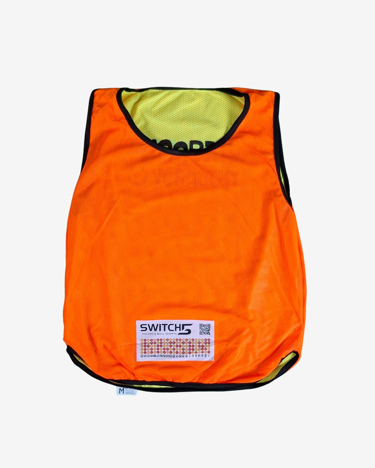 SWITCH5 BIB: Wendeleibchen alle Grössen in Orange &amp; Yellow