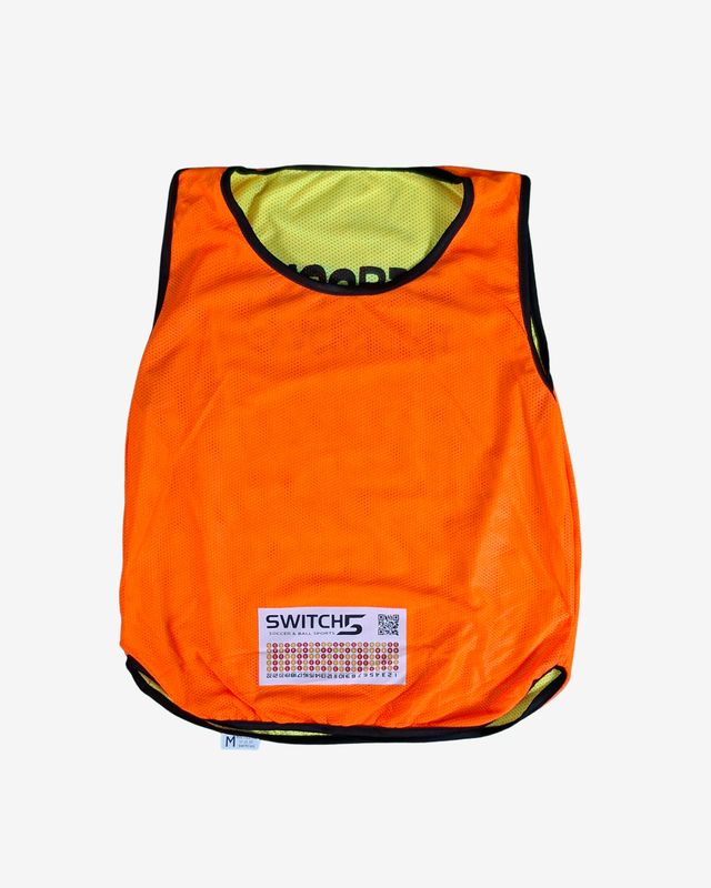 SWITCH5 BIB: Wendeleibchen alle Grössen in Orange &amp; Yellow