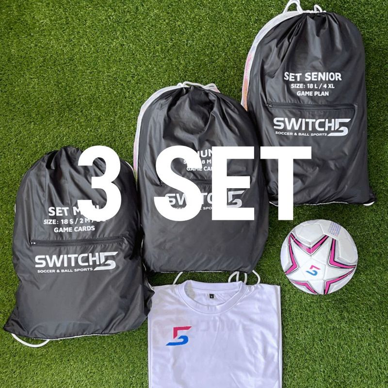 JUNIOREN PAKET: 3 SET (KIDS, JUNIORS, TEENS)  à 22 Wendeshirts