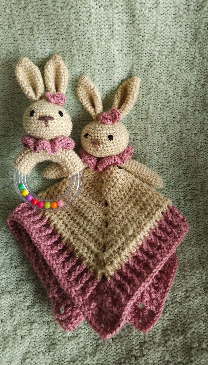 Lovey and Rattle Set Lovey and Rattle Set