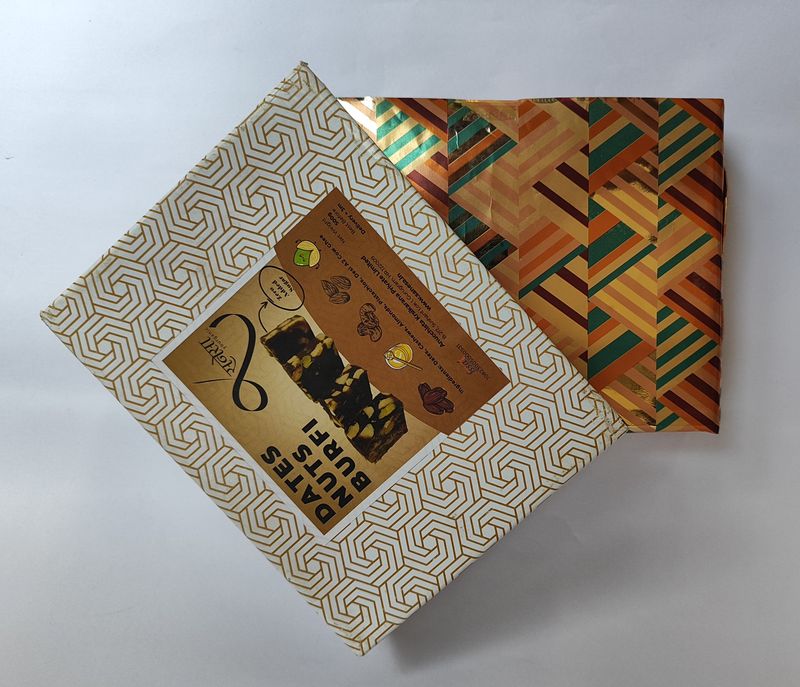 Dates and Nuts Barfi Gift Wrap