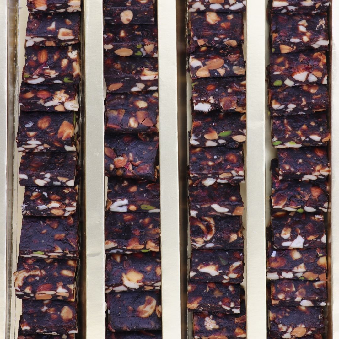 Dates Nuts Rose Barfi