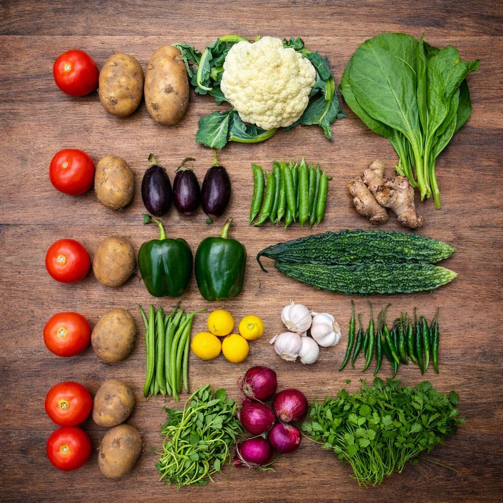 Healthy Potato Combo Veggies Basket