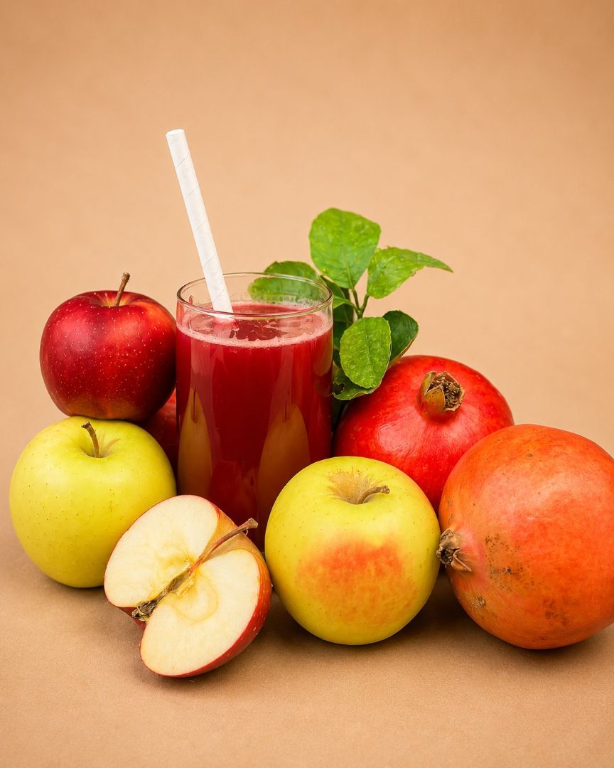 Fresh Organic Juice Online Cold Pressed Apple Pomegranate Home Delivery Delhi NCR