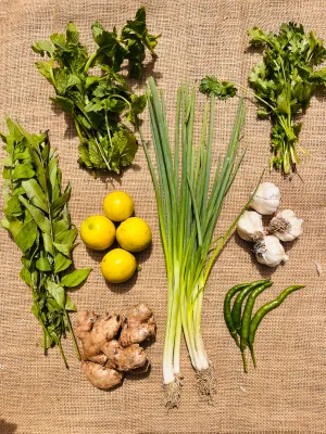 Small Vegetables Quick Pack for Chutney, Tadka