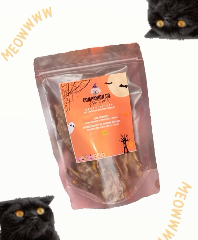 Quack Sticks: Single Ingredient, Dehydrated Duck Jerky Treats for Dogs and Cats [113g]