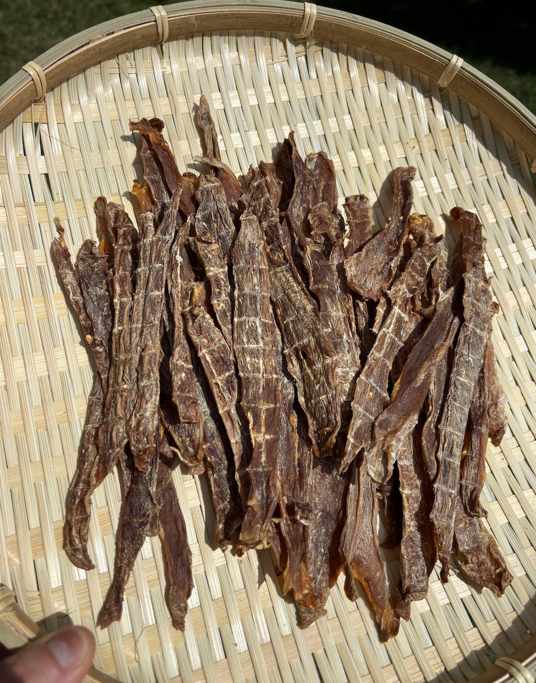 Quack Sticks: Single Ingredient, Dehydrated Duck Jerky Treats for Dogs and Cats [113g]