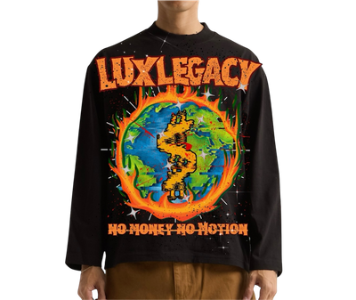 No Money No Motion Black L/S