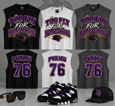 TNA Graphics x Lux Legacy | PVAMU TOO FLY TEE (SLEEVELESS) | HOMECOMING COLLECTION