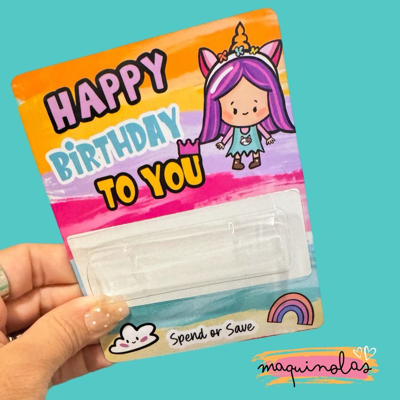 Tarjeta de Regalo dinero en efectivo