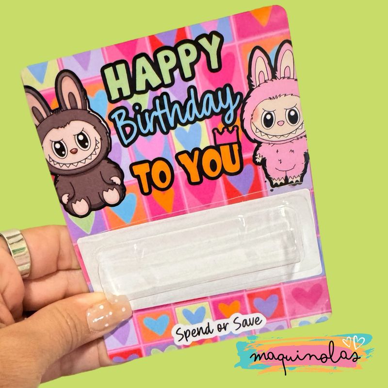 Tarjeta de Regalo dinero en efectivo