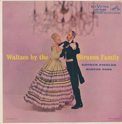 Arthur Fiedler, Boston Pops Orchestra– Waltzes By The Strauss Family (G, 1956, RCA Victor Red Seal – LM-2028))