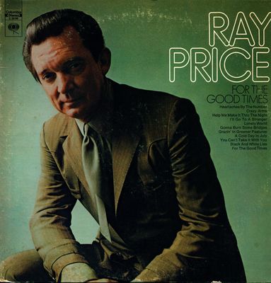 Ray Price – For The Good Times (VG, 1970, LP, Columbia – C 30106)