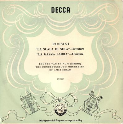Rossini – La Scala Di Seta - Overture / La Gazza Ladra - Overture (VG)