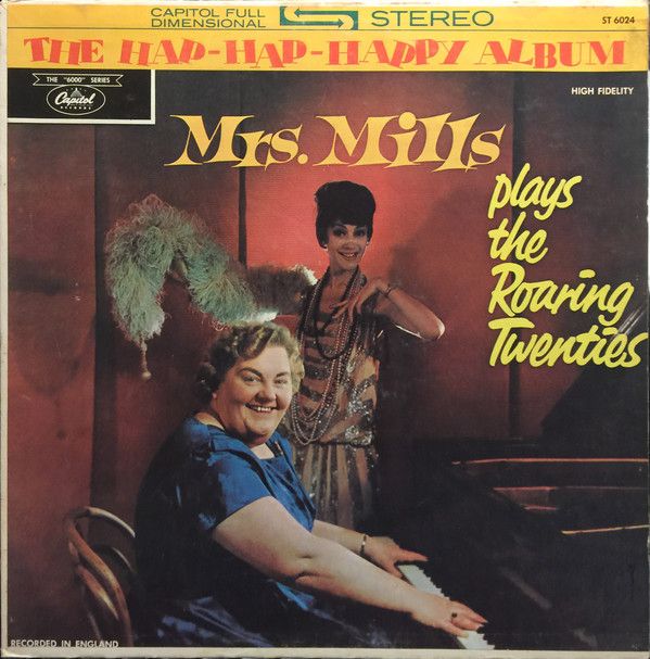 Mrs. Mills – Plays The Roaring Twenties (G+, 1964, LP, Capitol Records – ST 6024, Canada)