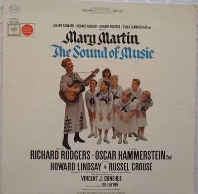 Mary Martin – The Sound Of Music (Original Broadway Cast) (VG, 1959, LP, Columbia Masterworks – KOS 2020)