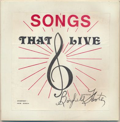 Borghild Foote, Irene Jensen - Songs That Live (VG, LP, Vocal – EKLP 114) DSG
