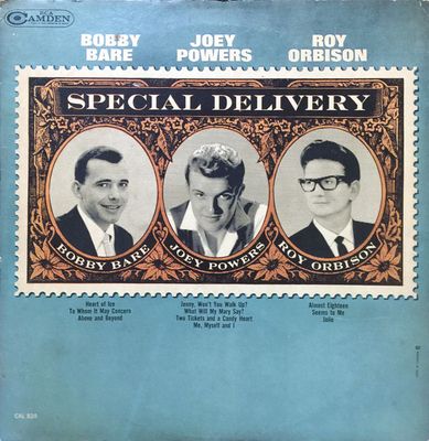 Bobby Bare / Joey Powers / Roy Orbison – Special Delivery (VG, 1964, LP, RCA Camden – CAL 820)
