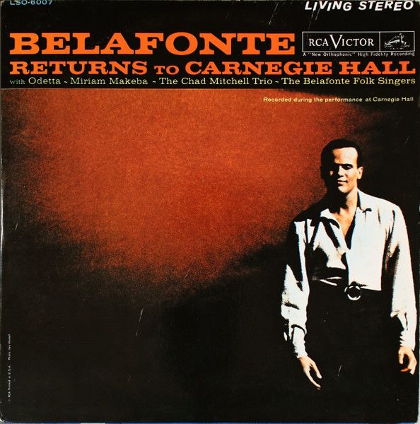 Harry Belafonte – Belafonte Returns To Carnegie Hall (VG, 1960, 2LP, Classic Records – LSO-6007)