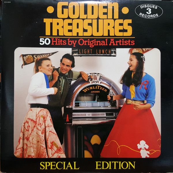 Various – Zellers Golden Treasures (VG, 1981, 3LP, 	Zellers / Pearl Communications – PC3-0002)