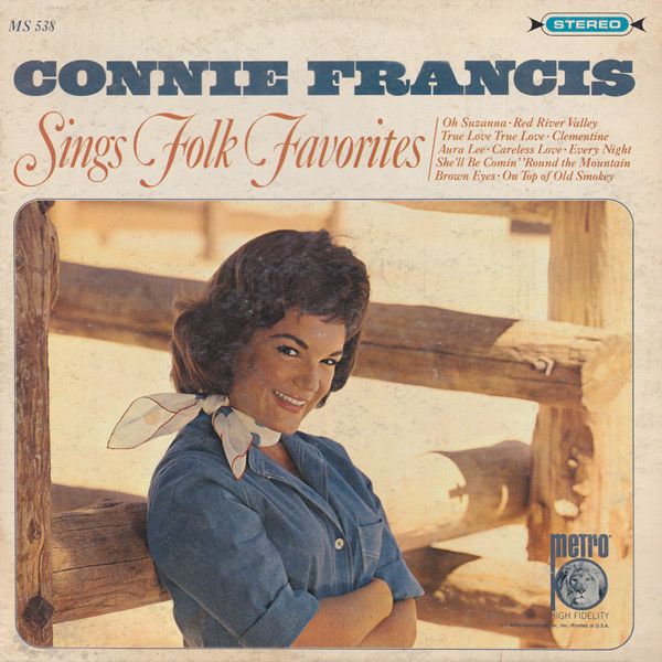 Connie Francis – Sings Folk Favorites (G+, 1965, LP, Metro Records – MS-538)