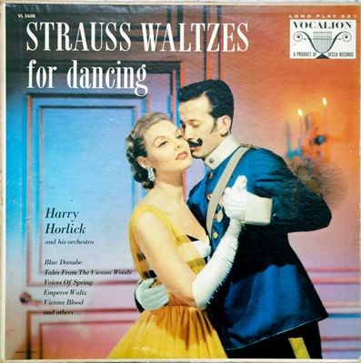 Harry Horlick And His Orchestra – Strauss Waltzes For Dancing (VG, 1970, LP, Mono, Vocalion – VL 3608)