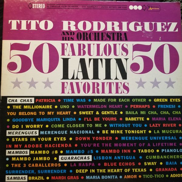 Tito Rodriguez &amp; His Orchestra – Fifty Fabulous Latin Favorites (LP, UAS 6345, G)