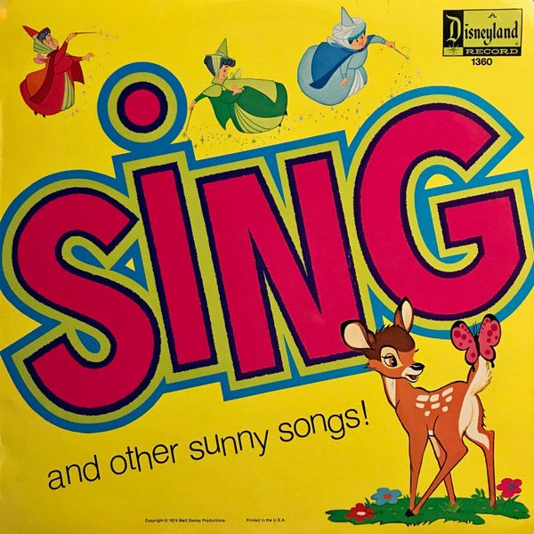Various – Sing And Other Sunny Songs! (G, 1974, LP, Disneyland – 1360)