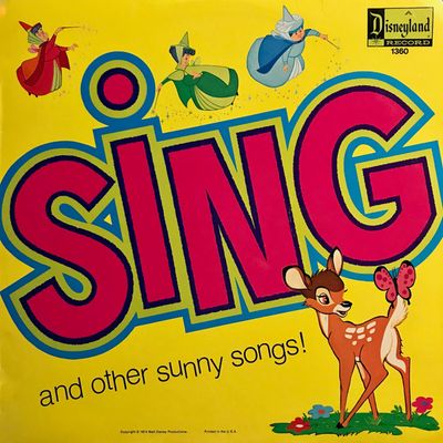 Various – Sing And Other Sunny Songs! (G, 1974, LP, Disneyland – 1360)