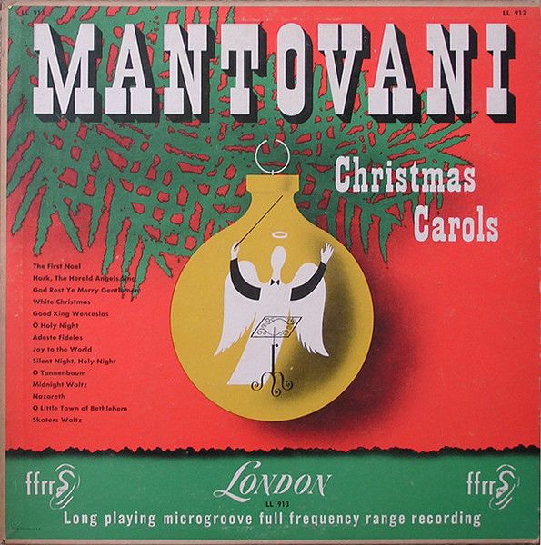 Mantovani And His Orchestra – Christmas Carols (G, 1954, LL 913)