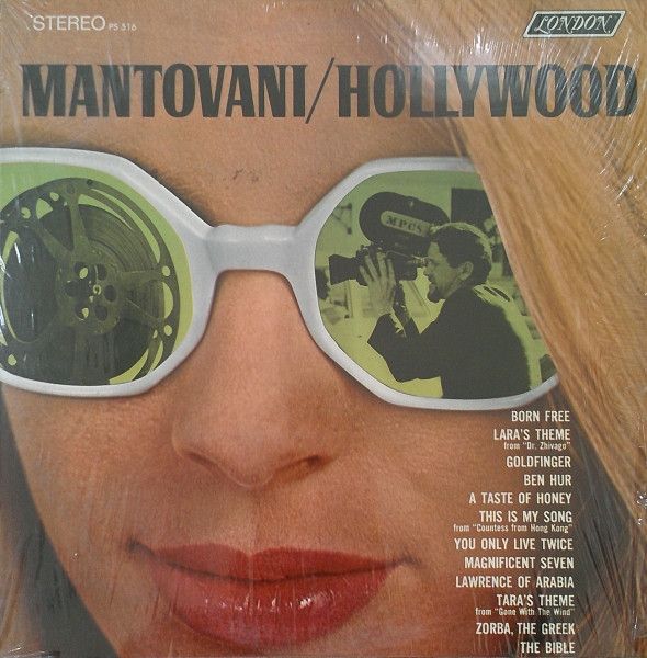 Mantovani – Hollywood (G, 1967, LP, London Records – PS 516)