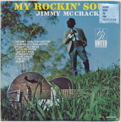 Jimmy McCracklin – My Rockin' Soul (VG+, LP, Reissue, United/Superior – UM 719)