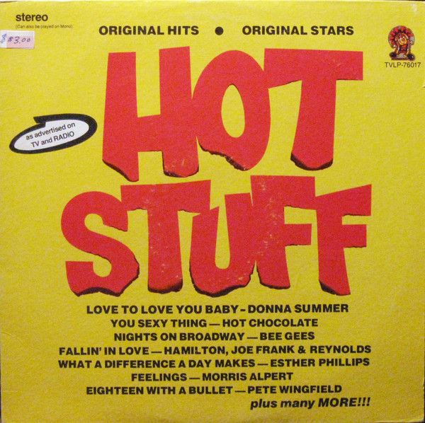 Various – Hot Stuff (VG, 1976, LP, Juke Box International – TVLP-76017, Canada)