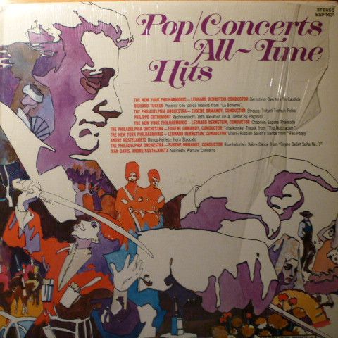 Various – Pop/Concerts All Time Hits (VG, 1975, LP, Columbia Special Products – ESP 1431, Canada)