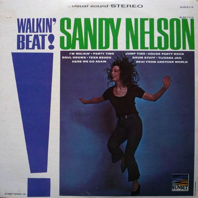 Sandy Nelson – Walkin' Beat (VG, 1969, LP, Sunset Records – SUS-5114)
