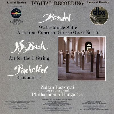 Zoltan Rozsnyai, Philharmonia Hungarica – Handel / Bach / Pachelbel (VG+, 1978, DBX Encoded, M &amp; K Realtime Records – RT-206) DSG