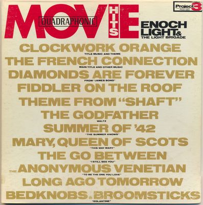 Enoch Light &amp; The Light Brigade – Movie Hits! (VG, 1972, Quadraphonic. Project 3 Total Sound – PRQD. 5063)