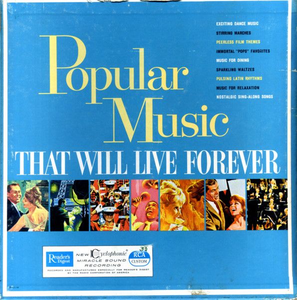 Reader's Digest – Popular Music That Will Live Forever (VG+, 1961, 10xLP, Reader's Digest / RCA Custom – RD31-M)