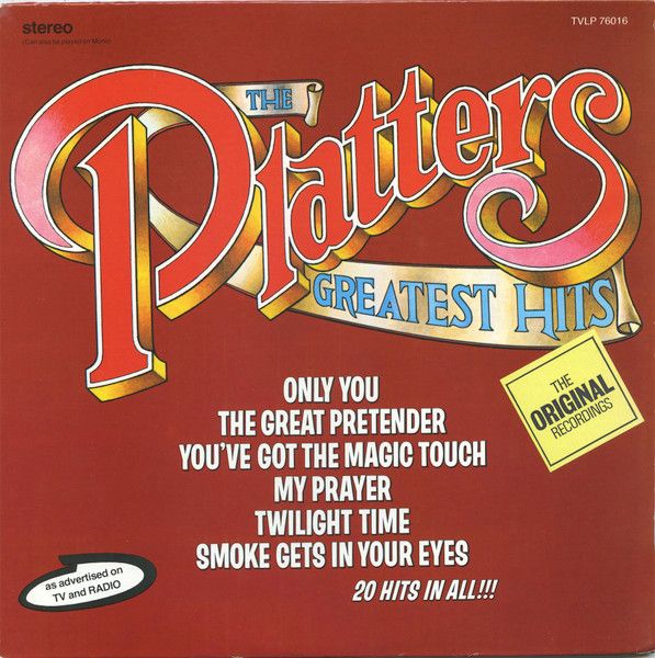 The Platters – Greatest Hits (VG, 1976, LP, Juke Box International – TVLP-76016)