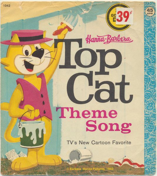 Golden Orchestra And Chorus – Top Cat Theme Song (G, 1962, Vinyl, 7", 45 RPM, Golden Record – 1042 / FF689) DSG