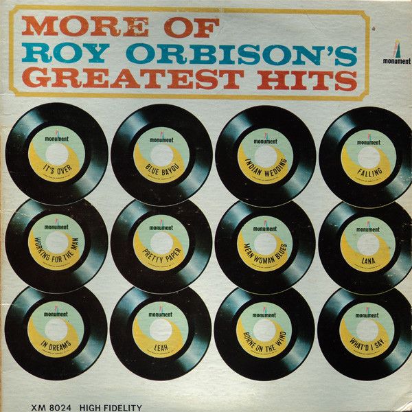 Roy Orbison – More Of Roy Orbison&#39;s Greatest Hits (VG, 1964, LP, Mono, Monument – XM 8024)