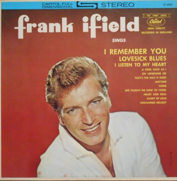 Frank Ifield – Frank Ifield Sings (G+, 1963, LP, Capitol Records – ST-6025)