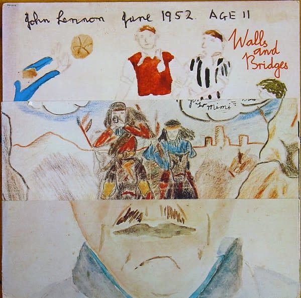 John Lennon – Walls And Bridges (VG, 1974, LP,  Die-cut cover, Incl. lyrics booklet, Apple Records – SW 3416, USA)